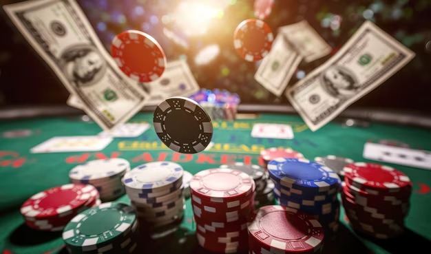 joker slot web interface showing live blackjack table and sportsbook markets on desktop and mobile screens